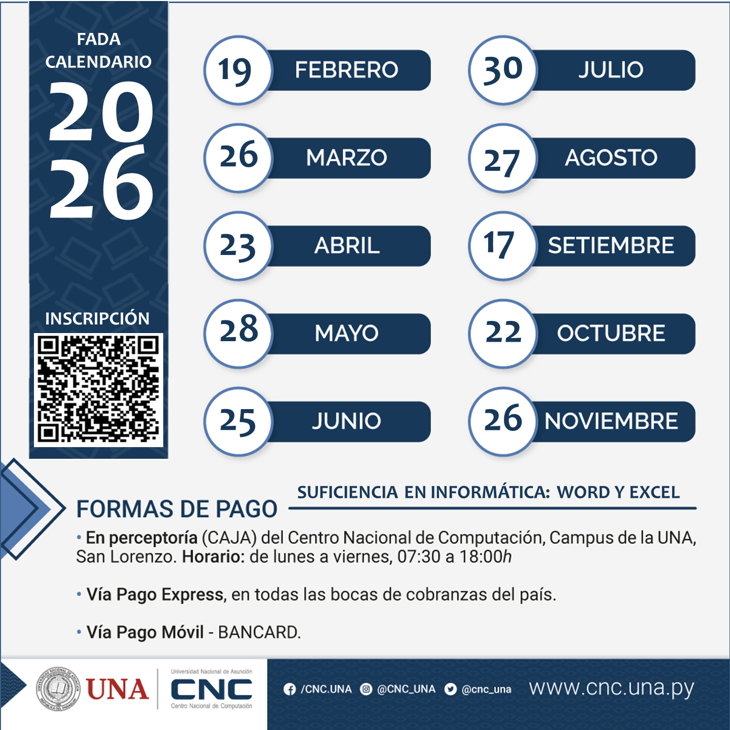 Fechas de Exámenes